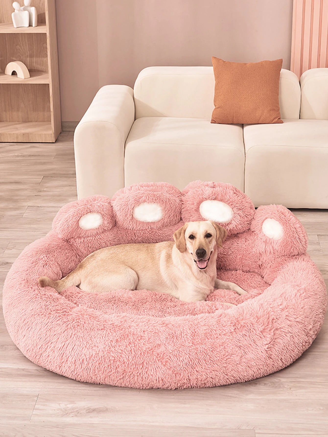 BeiYu Pet Fluffy Dog Bed Winter Warm Soft Kennel Mat