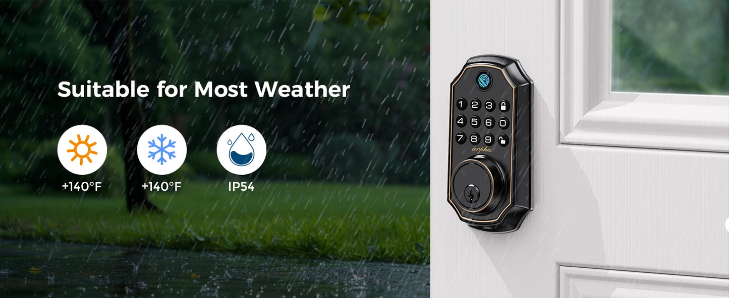 Arpha D280 Keyless Entry Door Lock 5 in 1 Deadbolt