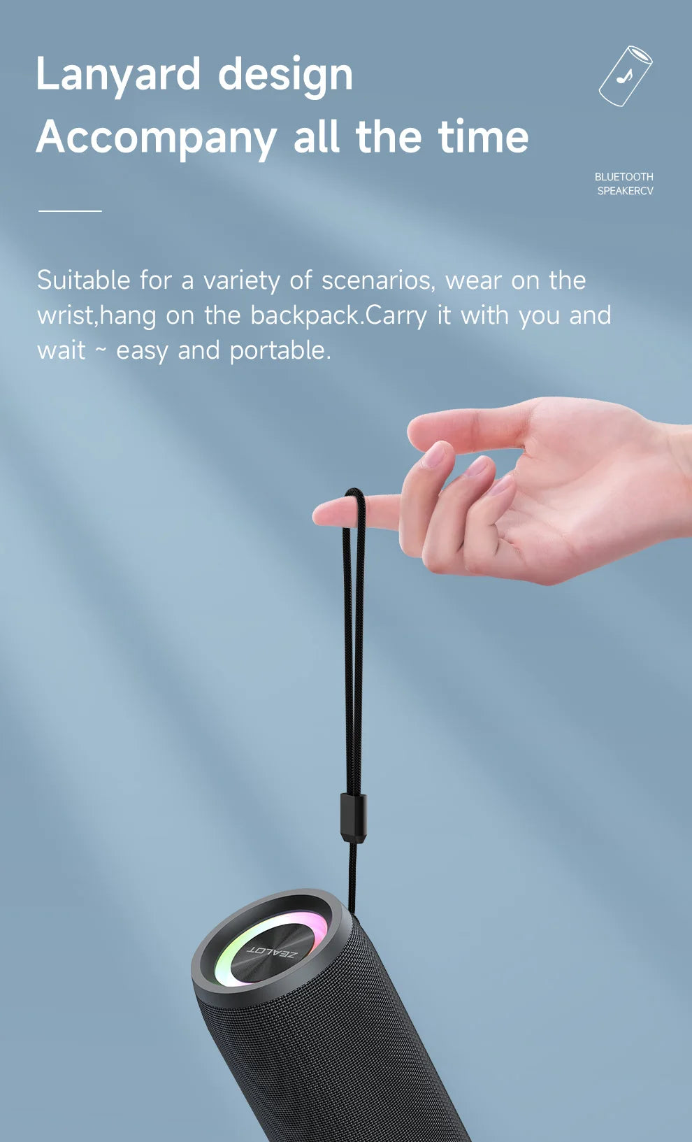 ZEALOT S51Pro 40W IPX5 Waterproof Bluetooth Speaker TWS