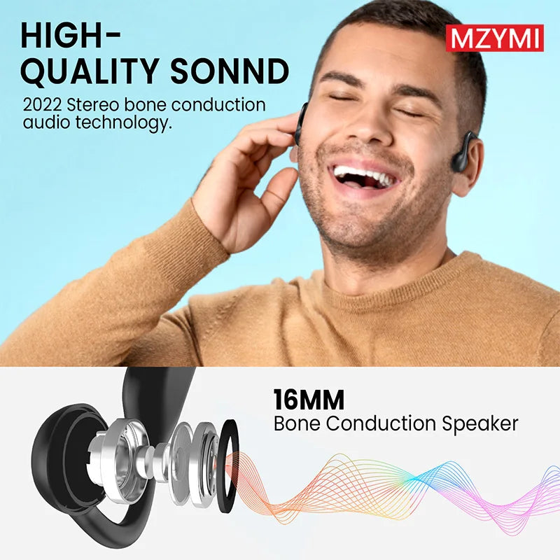 INMAS MZYMI A18 TWS Earphones Bone Conduction Neckband IP56 Waterproof
