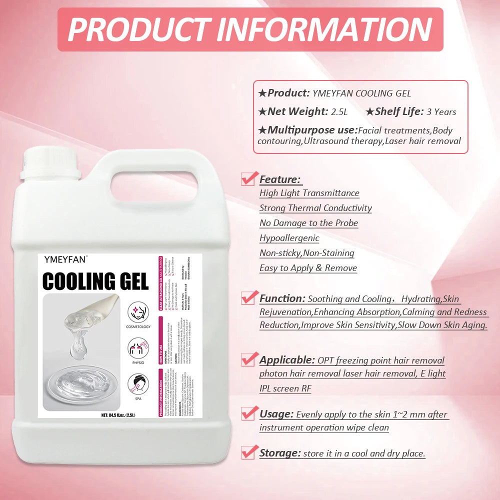 YMEYFAN Conductive Gel for Ultrasonic EMS and HIFU Treatments