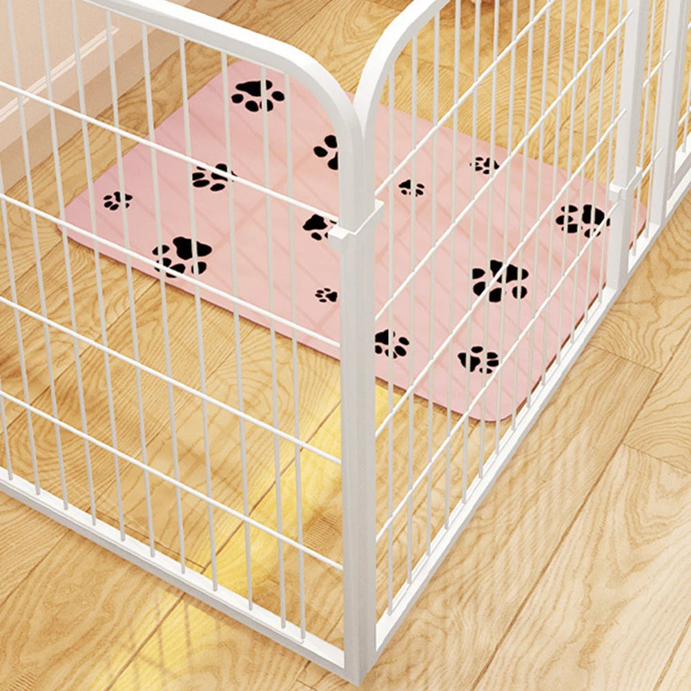 APWIKOGER Heavy Duty Pet Playpen 6 Panel Portable Dog Cat Fence With Door