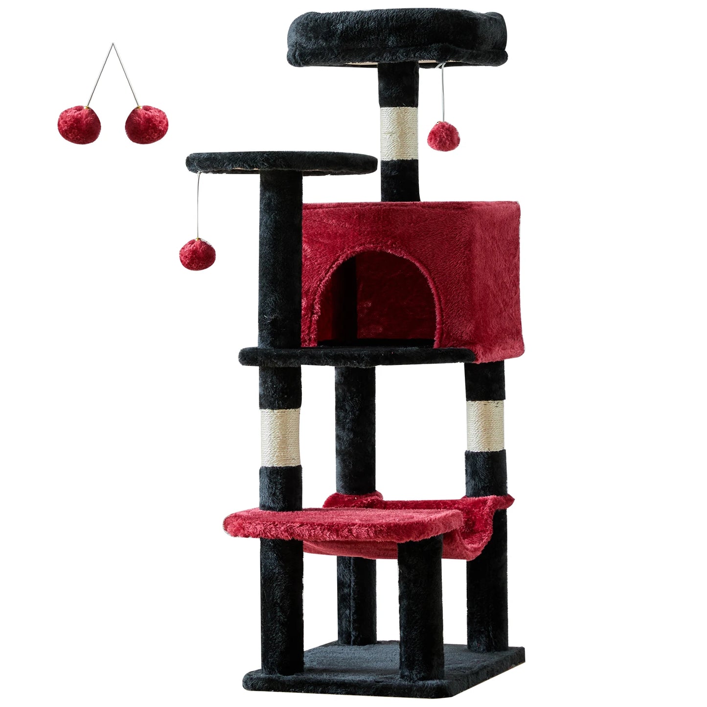 JHK Multi Cat Climbing Cat Tree Tower Sisal Scratching Posts