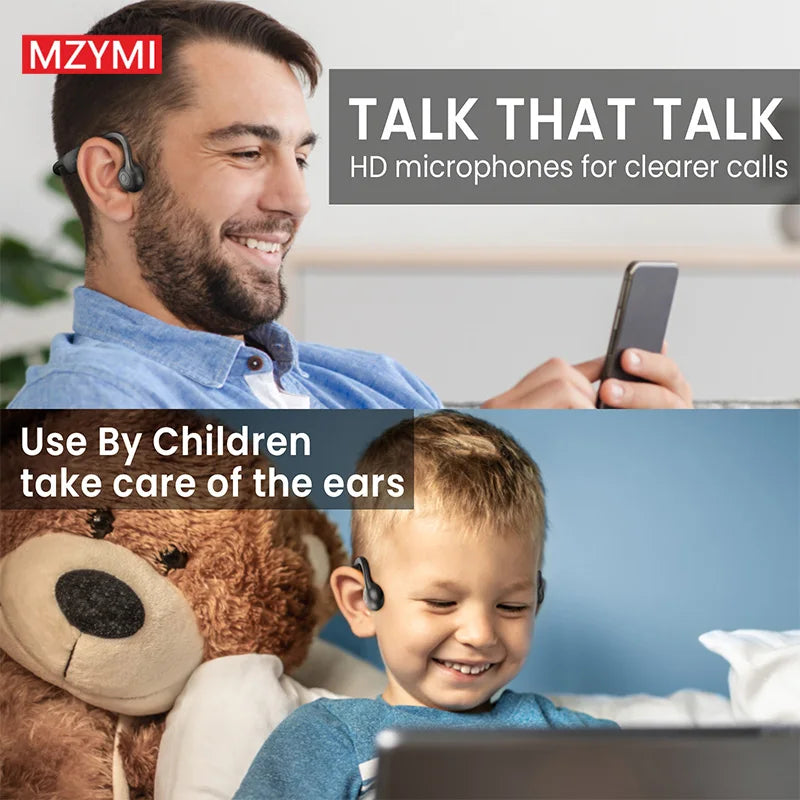 INMAS A18 TWS Earphones Bone Conduction Neckband Waterproof Headset