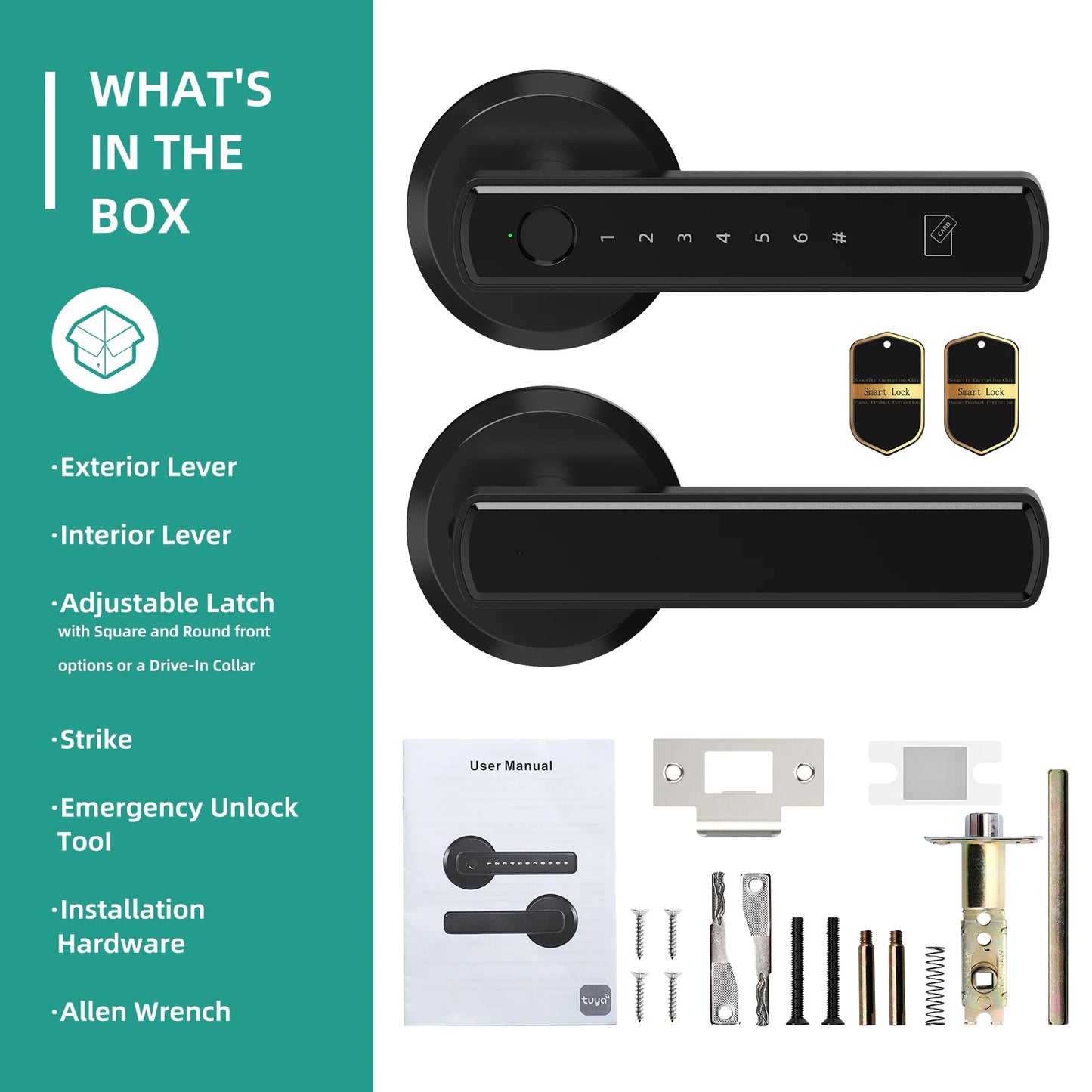 Viladepot Smart Lock Biometric Fingerprint With App Bluetooth Control