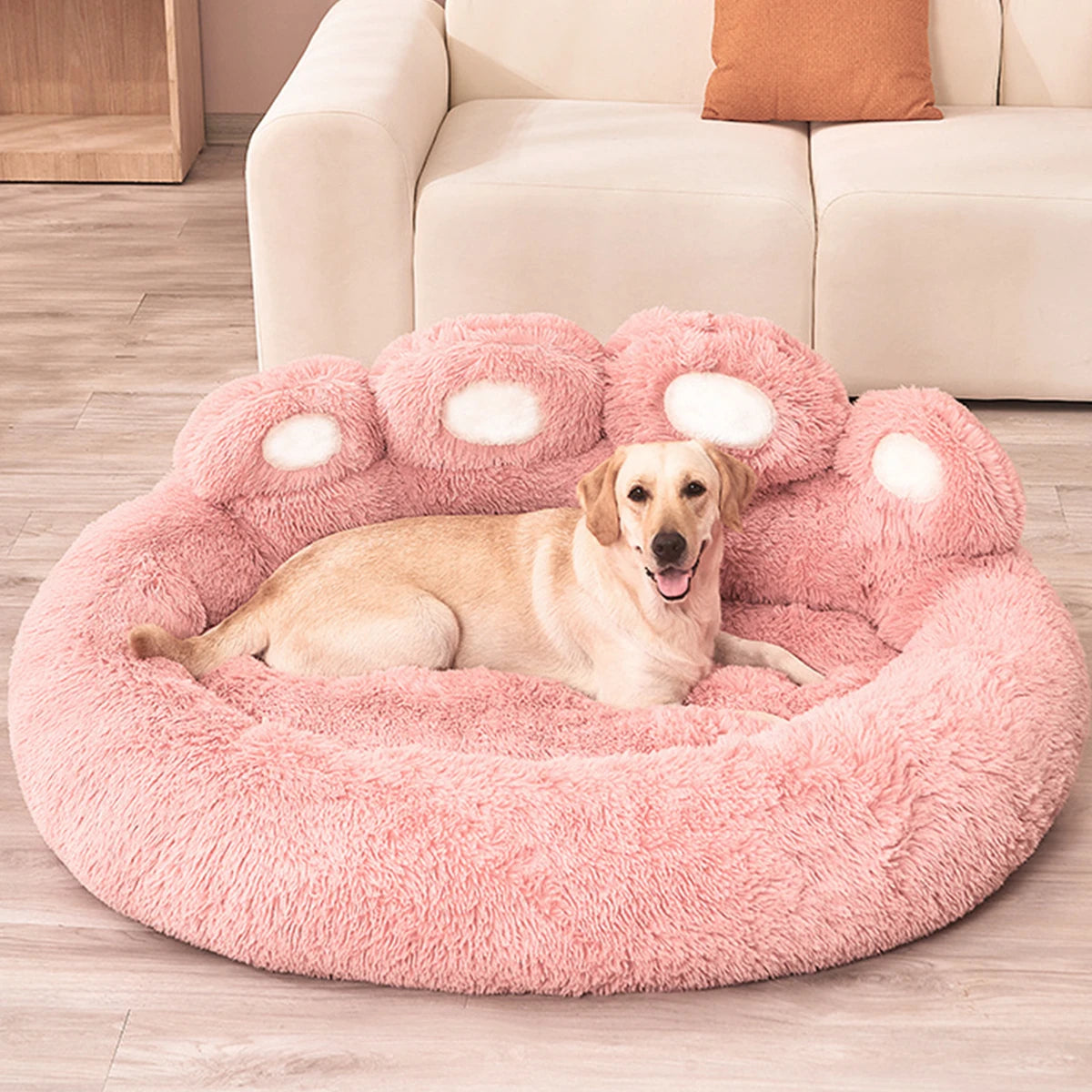 BeiYu Pet Fluffy Dog Bed Winter Warm Soft Kennel Mat