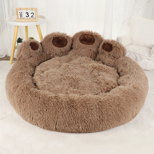 BeiYu Pet Fluffy Dog Bed Winter Warm Soft Kennel Mat