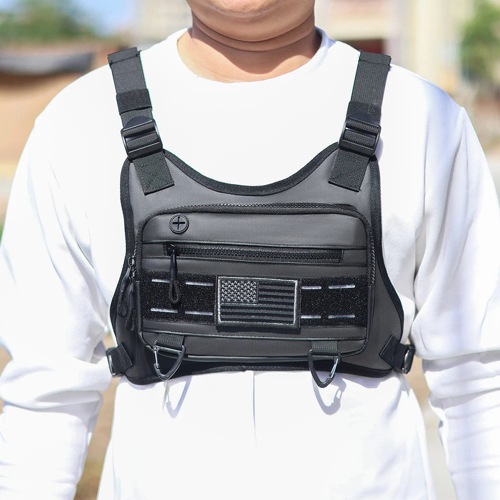Shunmaii Sports Chest Bag Running Vest With Front Phone Holder