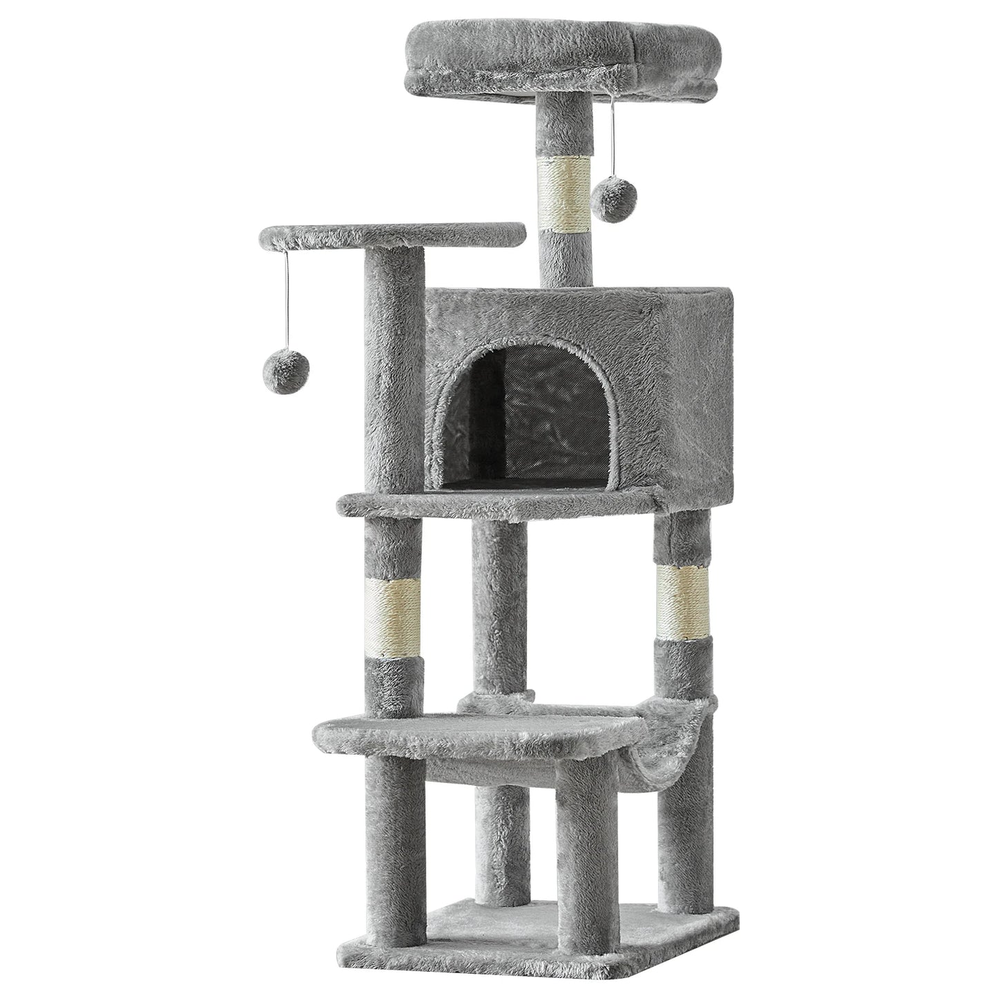 JHK Multi Cat Climbing Cat Tree Tower Sisal Scratching Posts