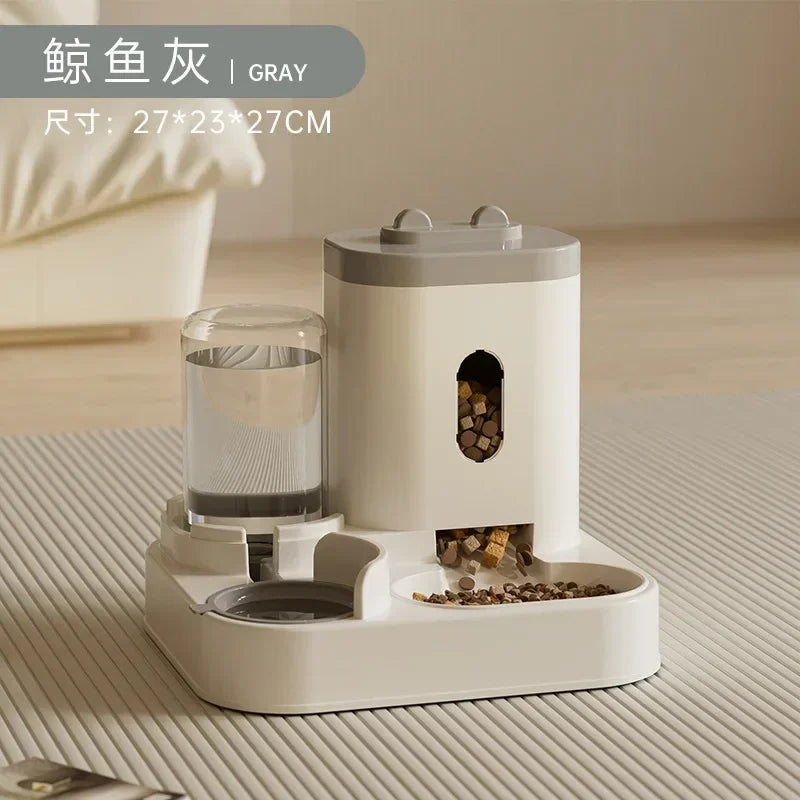 Automatic Pet Feeder And Water Fountain For Dogs And Cats