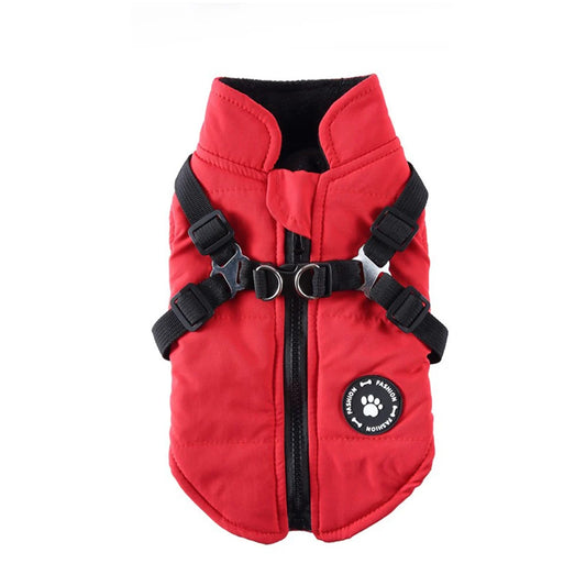 Hign-concerned Winter Warm Dog Harness Jacket