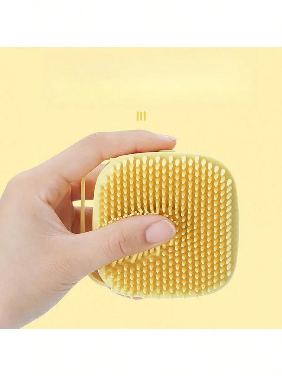 AEDG Dog Bath Brush Silicone Massage Shower Grooming Tool Shampoo