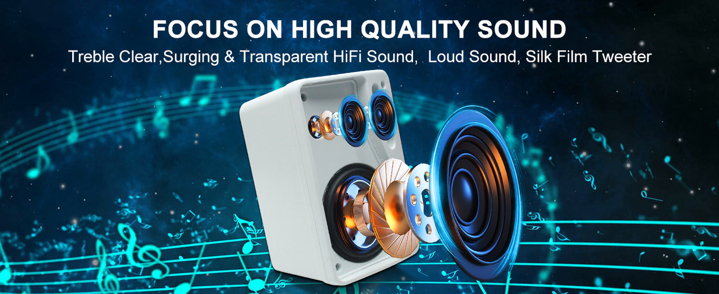 Herdio Outdoor Passive Speakers Three Way Waterproof Wall Mount